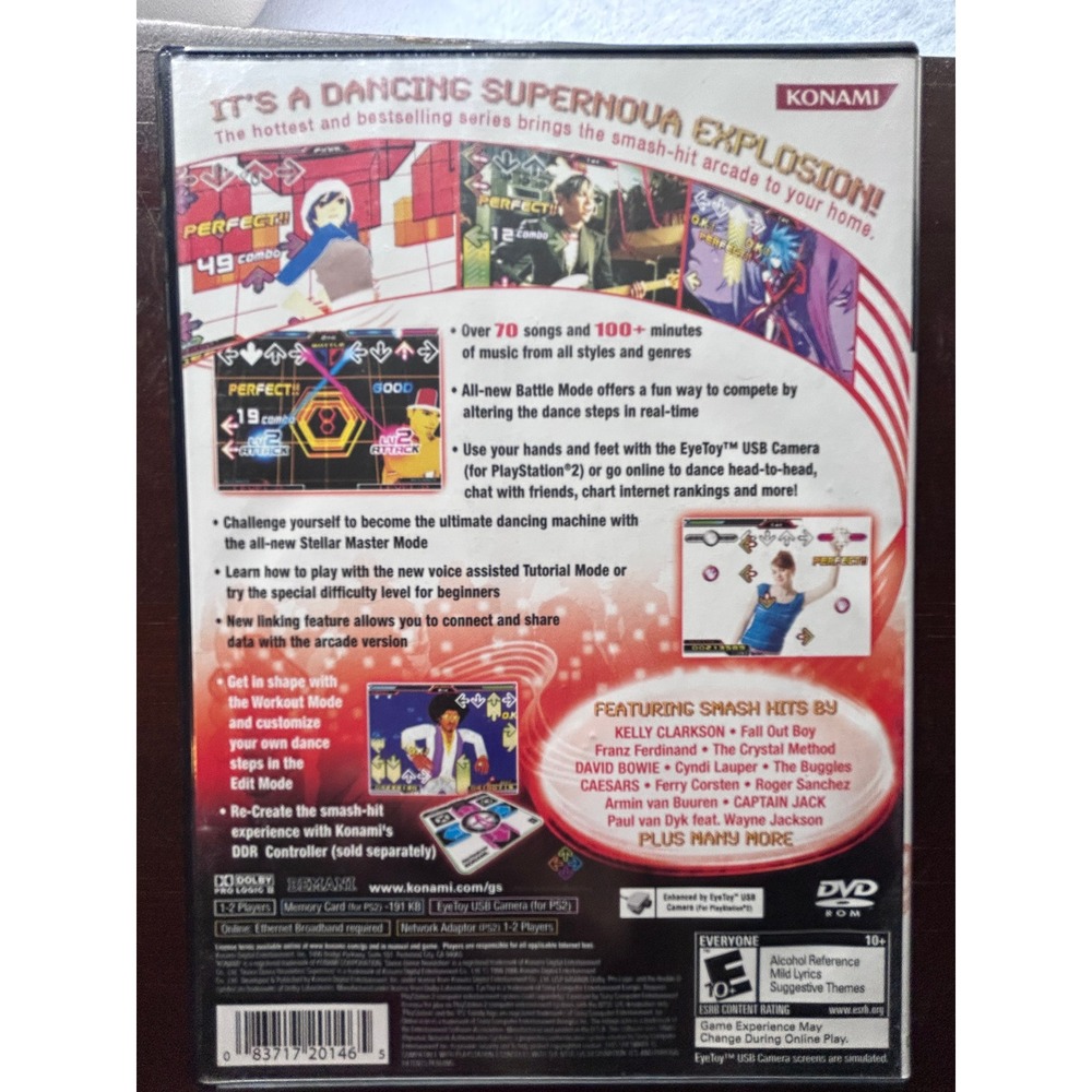 Dance Dance Revolution SuperNOVA PS2 Konami PlayStation 2 Game-manual-Tested - Picture 3 of 6